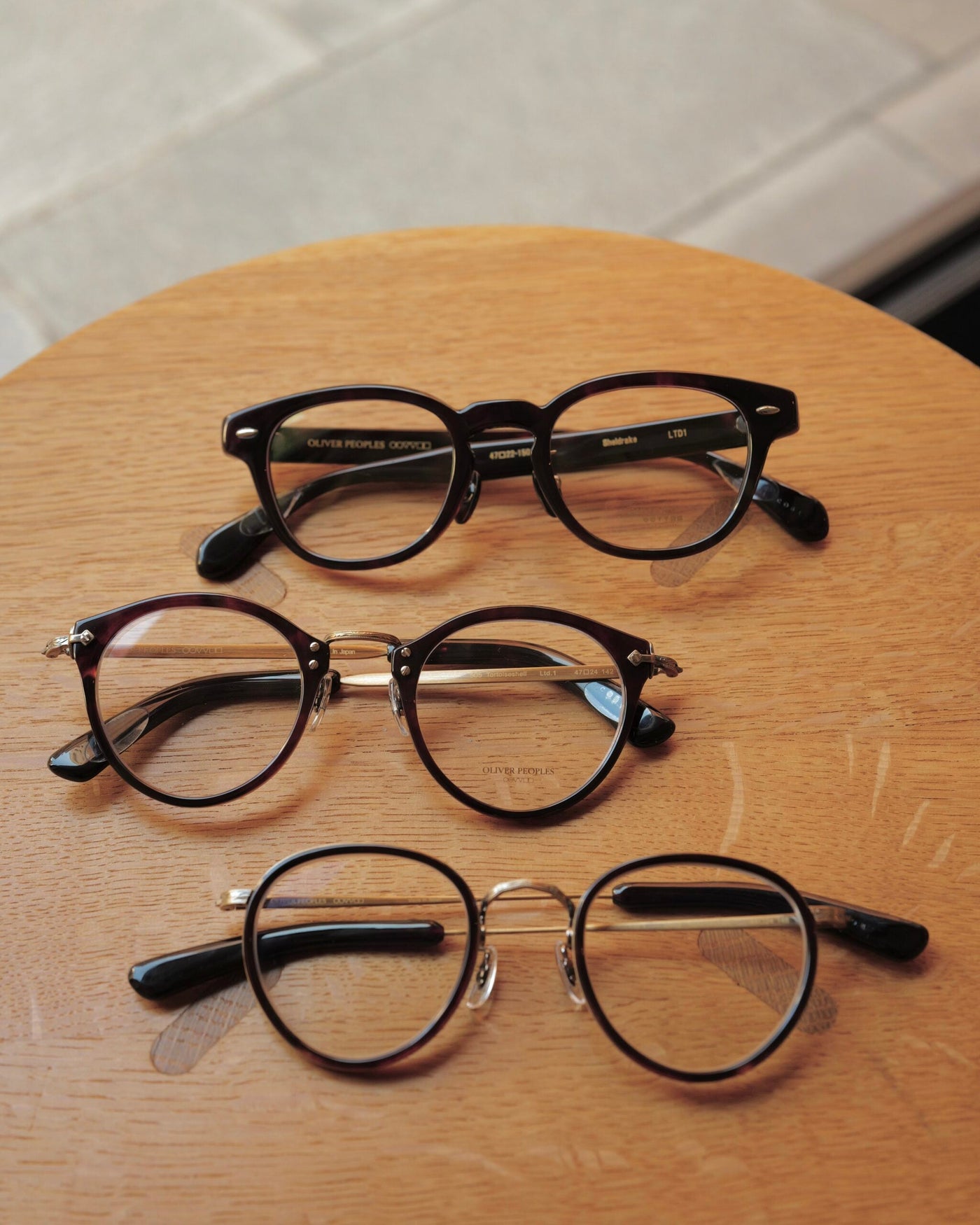 Deadstock OLIVER PEOPLES Made of Tortoiseshell in Japan