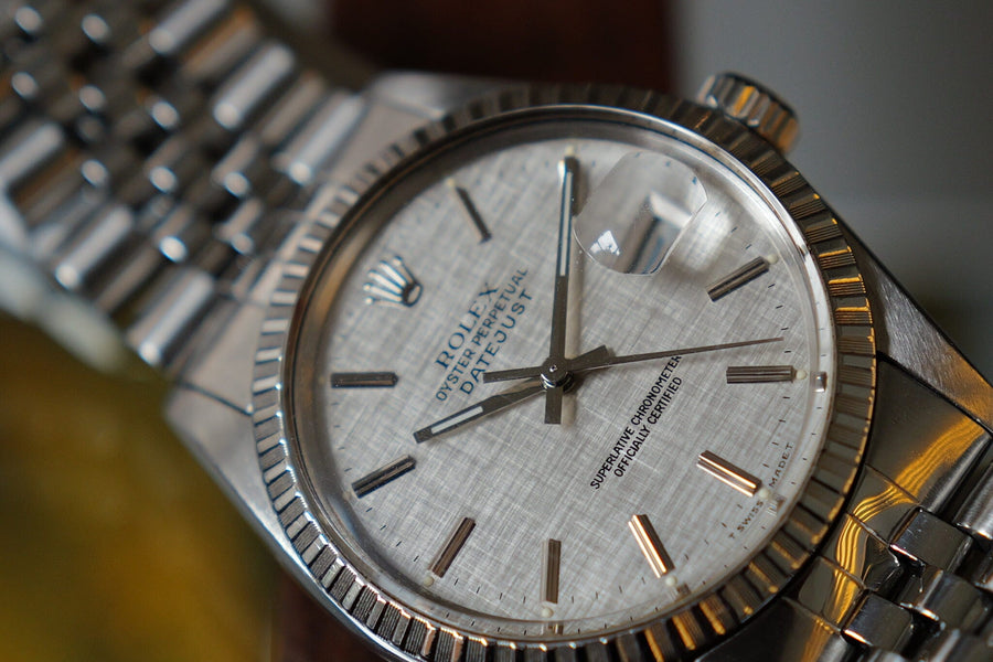 Linen dial Date Just