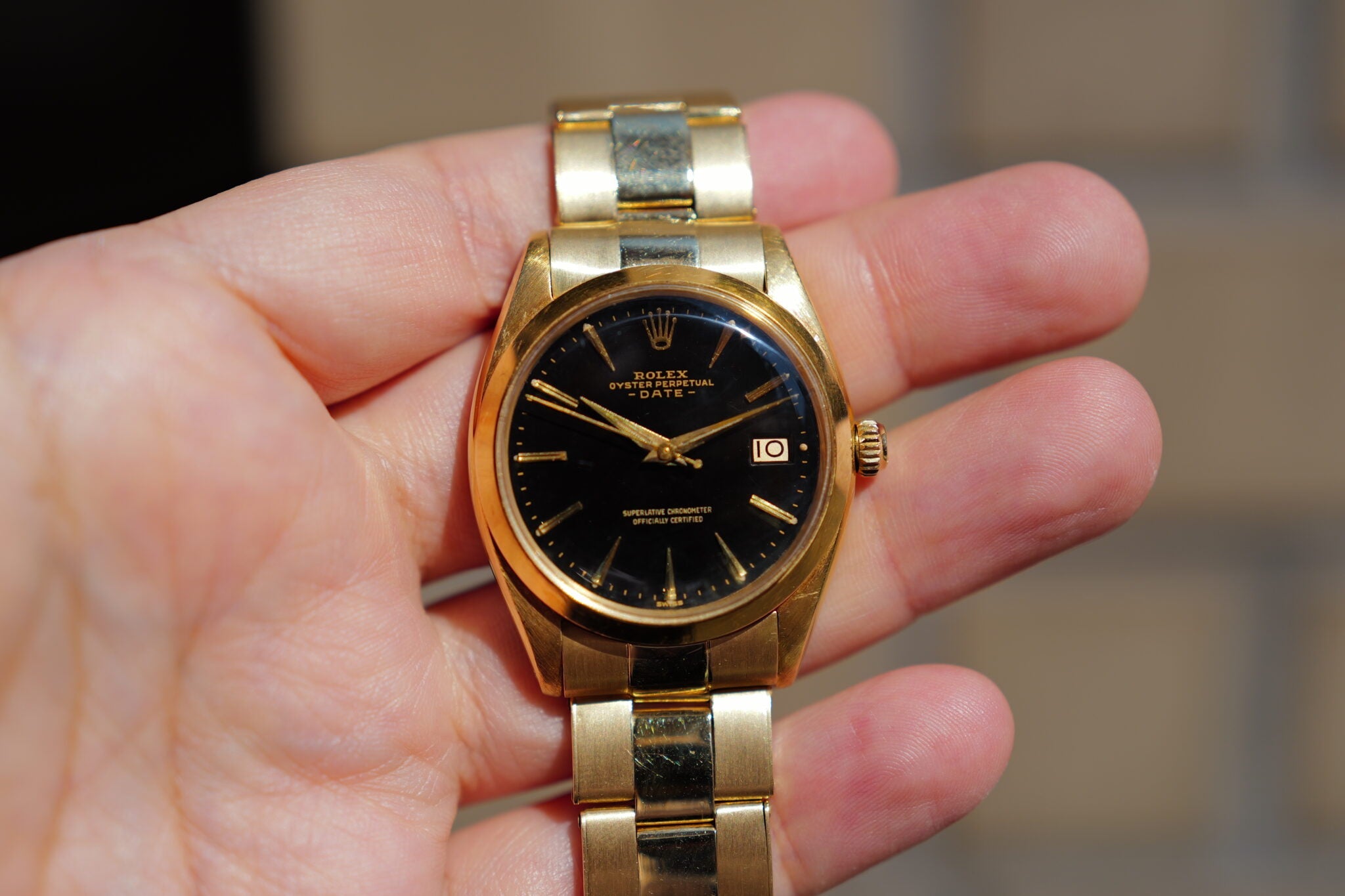 18K Gilt Oyster Perpetual Date