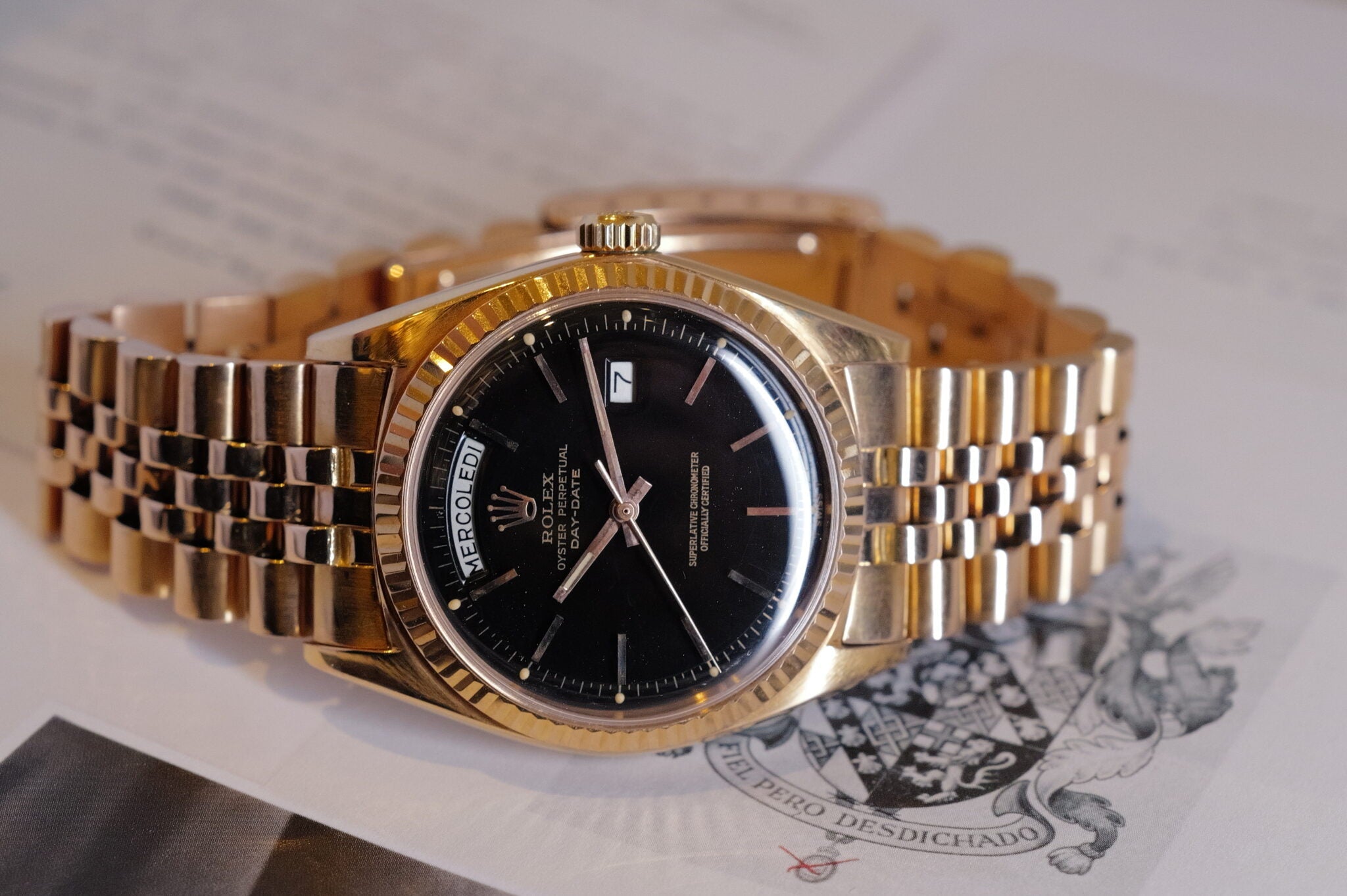 Rare 18K RG Day Date
