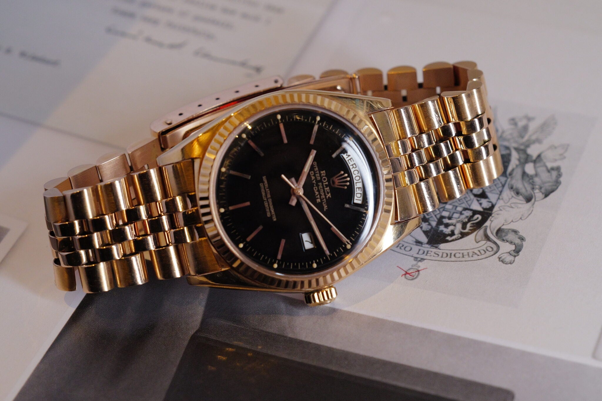 Rare 18K RG Day Date