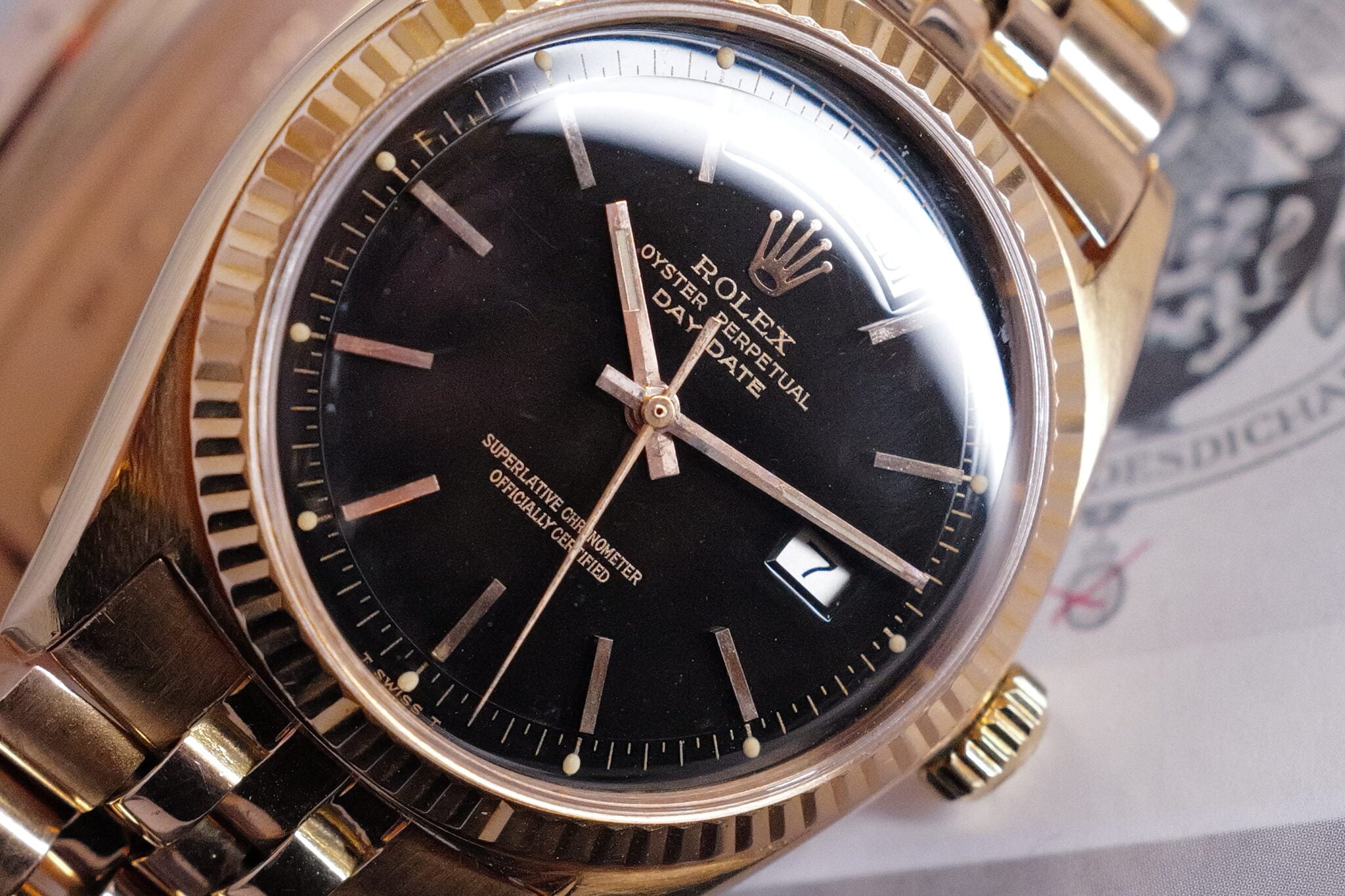 Rare 18K RG Day Date
