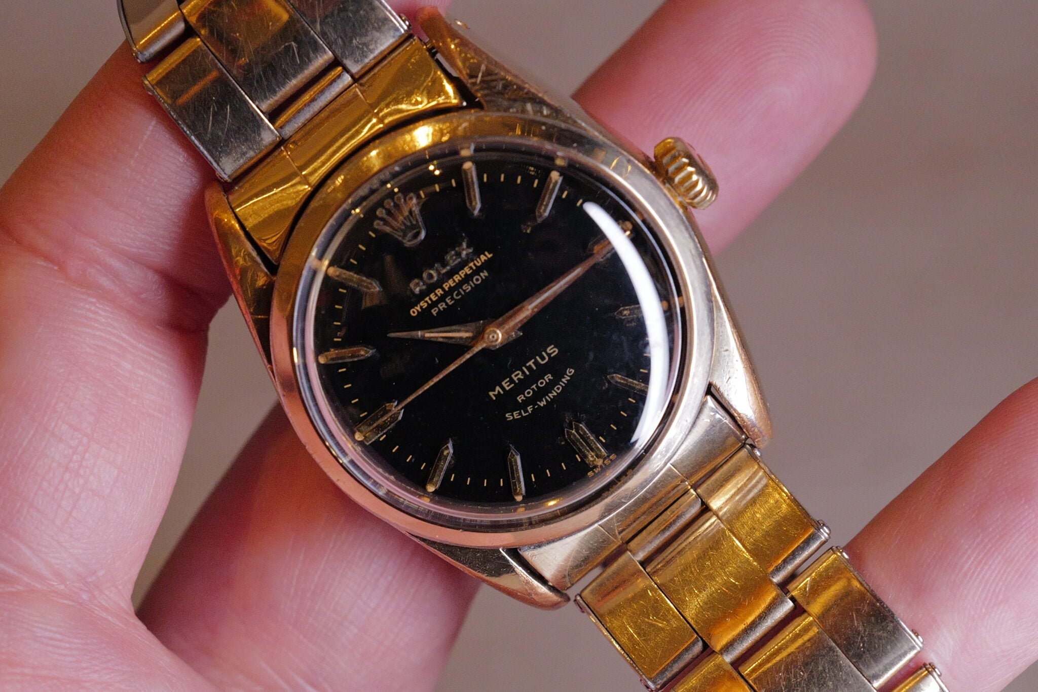 14K GF MERITUS GILT DIAL