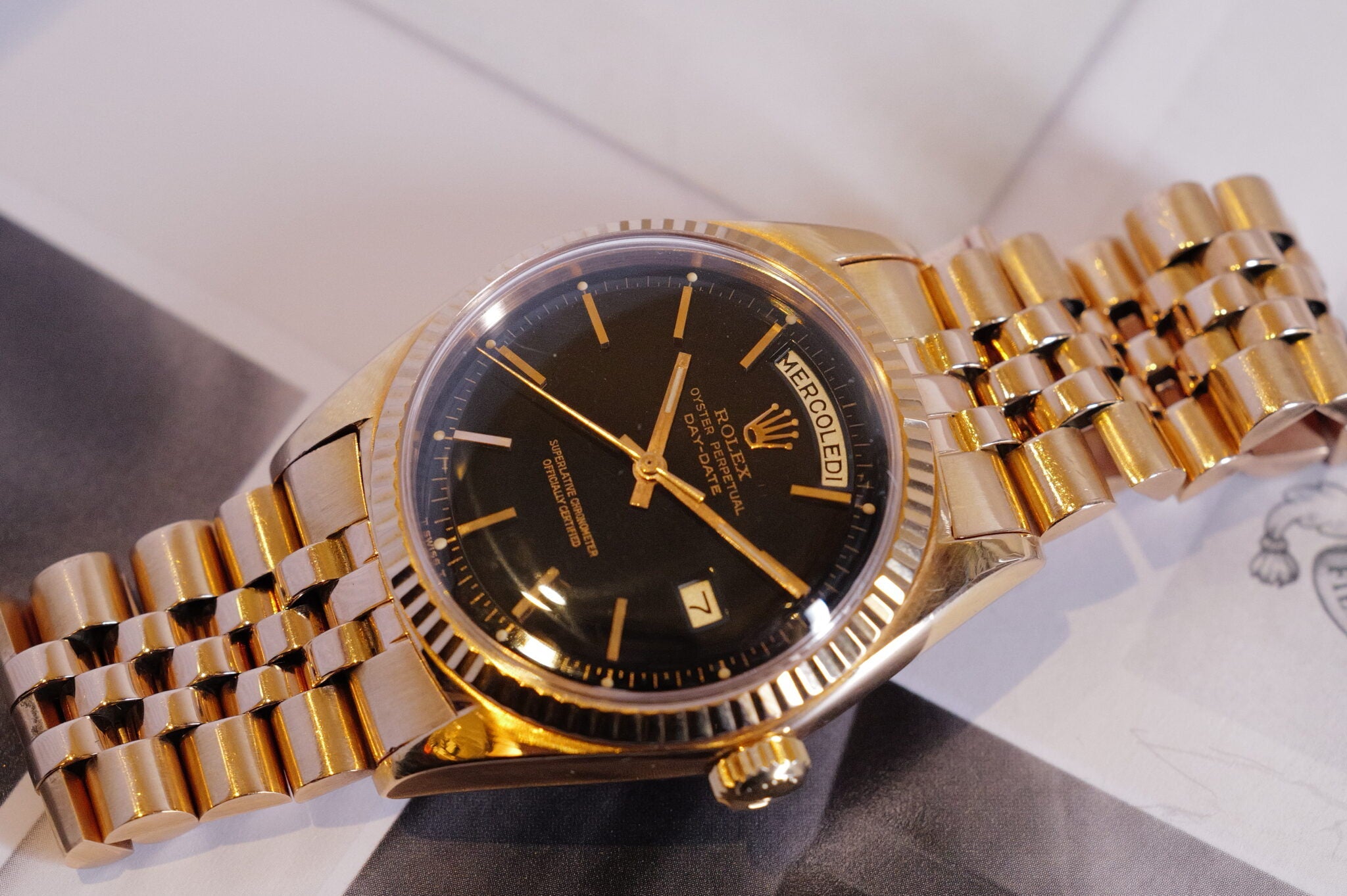 Rare 18K RG Day Date